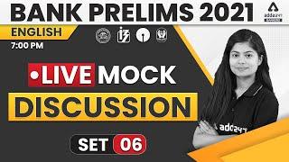 Bank Pre 2021 | English | Live Mock ( Set #6) for Banking Exams Preparation