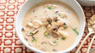 Creamy Chicken Mushroom Soup - Soul Comforting Goodness!