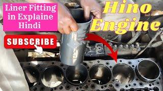 How to Replace in Hino cylinder Liner, Diesel Engine cylinder Liner, Replace the cylinder liner hino