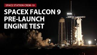 Watch live: SpaceX test fires Falcon 9 rocket before crew mission to space station