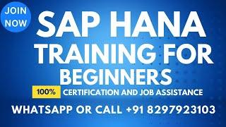 SAP HANA Training Videos 1 for beginners ( What is SAP HANA ? )  Call or WhatsApp +91 8297923103