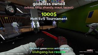 $1,000 HvH Major 2023 godeless vs bluhgang | ft. gamesense