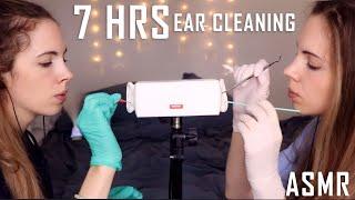 7 Hours Of Intense Twin EAR CLEANING ASMR [For Sleep, Studying, Background]