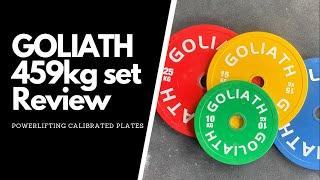 GOLIATH BARBELL 459kg Printed Logo Powerlifting Calibrated Weight Plate Set Review