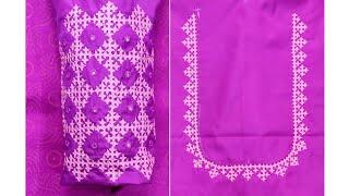 Full sleeve kutch work design with mirror work- detailed Tutorial