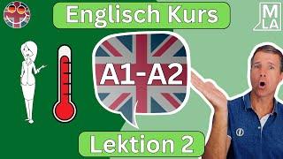  Englisch für Anfänger | Lektion 2 | Kostenlos Englisch Lernen | Kurs A1-A2 