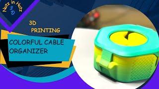 3D Printing a Colorful Cable Organizer #3dprinting