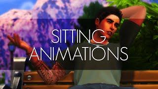 SITTING ANIMATION PACK (UPDATE 0.7) | Sims 4 Animation (Download)