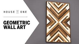 How to Make Geometric Wood Wall Art | House One