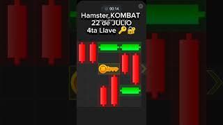 Hamster Kombat 4ta Llave 22 de julio #criptomoneda  #hamsterkombat #telegram #minijuego #viral