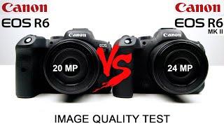 Canon R6 VS Canon R6 Mark II - Review - 20 mp vs 24 mp - Image Quality Test - Hot shoe issue