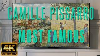 30 MOST FAMOUS PISSARRO PAINTINGS | 4K ART SCREENSAVER | BEAUTIFUL VINTAGE ART SLIDESHOW FULLSCREEN