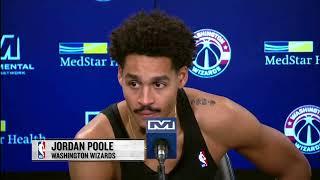 Jordan Poole Washington Wizards - We showed signs of growth against Boston!