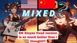 What if I mix (EN) Xinyan and (CN) Hu tao? Lantern Rite Festival | Genshin Impact