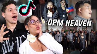 OPM's have never sounded BETTER! Waleska & Efra react to OPM's in CHURCH is are new thing!