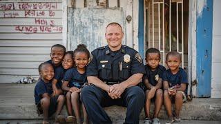 Cop Adopted 6 Unwanted Black Girls 20 Years Ago. But When His Retirement Ceremony Took an Unexpected