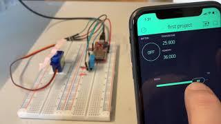 Blynk with ESP32 and Servo