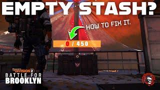 How to Fix The Stash Bug - The Division 2 Battle for Brooklyn DLC