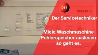 Miele Waschmaschine Fehlerspeicher auslesen - so geht es.