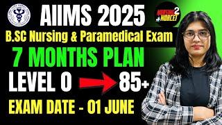 Last 7 Months Master Plan For AIIMS 2025 | B.Sc Nursing & Paramedical Entrance Exam