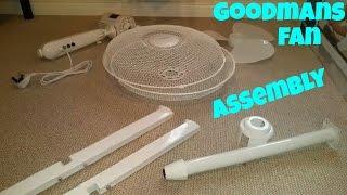 Goodmans 16" Oscillating Pedestal Fan Assembly