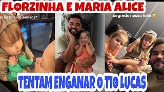 ️VIRGÍNIA FONSECA FLORZINHA E MARIA ALICE TENTAM ENGANAR O TIO LUCAS GUEDEZ KKKKK️