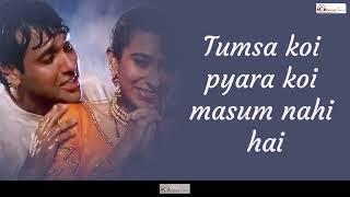 Tumsa Koi Pyaara (Lyrics) | Kumar Sanu | Alka Yagnik | Khuddar (1994) | Chorustune