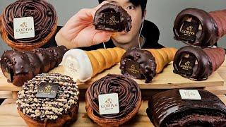 ASMR Codiva Bakery Chocolate Cream Bread Mukbang | Indulgent Chocolate Dessert Feast!