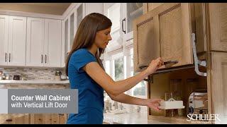 Counter Cabinet with Vertical Lift Door