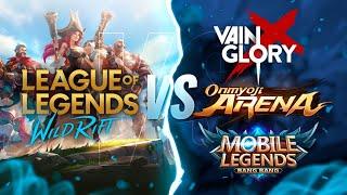 Wild Rift VS. Other Mobile MOBAs (Mobile Legends, Vainglory, Onmyoji Arena) - Wild Rift (LoL Mobile)