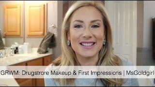 GRWM Drugstore Makeup & 1st Impressions | MsGoldgirl