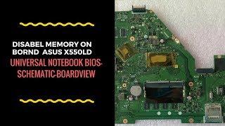 HOW TO DISABEL MEMORY ON BOARD ASUS X550LD??????