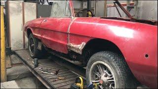 You won't BELIEVE how rusty this Alfa Romeo Spider is. Part 1 where to start, sills, floors how to