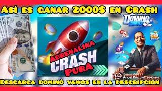 GANA DINERO: GANÓ 2000$ EN CRASH DE DOMINÓ VAMOS. Descarga la app en la descripción. ESTRATEGIA