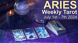 ARIES WEEKLY TAROT READING "AN INVITATION - YOU DECIDE ARIES" July 1st to 7th 2024 #weeklyreading