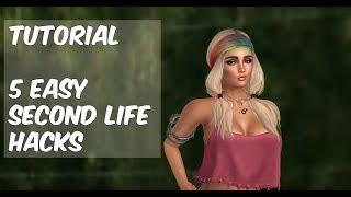 SECOND LIFE TUTORIAL | My top 5 MOST USEFUL HINTS & TIPS