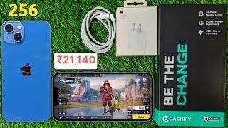 iphone 13 unboxing 256gb cashify // refurbished iphone 13 gaming test // iphone 13 free fire test