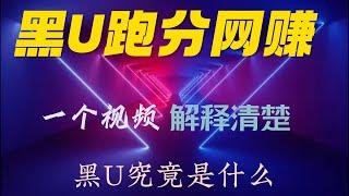 黑U跑分网赚|黑U|什么是黑U？黑U能进交易所吗？黑U怎么变现？黑U哪里购买？一个视频解释清楚黑U的本质 | lucky灰產網絡賺錢