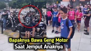 Anaknya Sering Di Bully di Sekolah Nya Ayahnya Bawa Geng Motor Saat Jemput