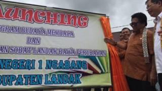ANTARANEWS-Oesman Sapta Oedang mengunjungi SMA N 1 Ngabang, Landak, Kalbar.