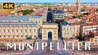 Montpellier,France 4k1 Hour Drone Aerial Relaxation Film,Calming Music,Stunning and Relaxing Views