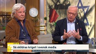 Hökmark och Guillou möts i debatt: ”Kritik mot Israel likställs med… | Nyhetsmorgon | TV4 & TV4 Play