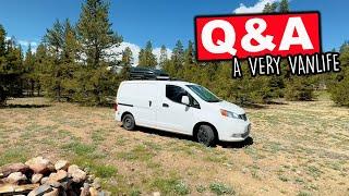 A Very Vanlife Q&A | Answering Some Of The Most Popular Questions I Am Asked