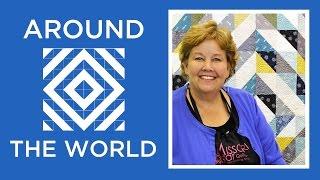 Make a Half Square Triangles Around the World Quilt with Jenny Doan of Missouri Star!