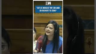 "Let us reduce the CBI and ED budget to zero" | TMC | Mahua Moitra | Adani | PM Modi | FM Sitharaman