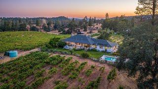 Sierra Foothills Wine Country Home For Sale w/ Vineyard, Vacation Rental & Cottage - Near Yosemite!