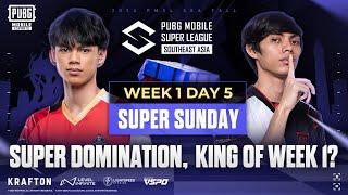 [EN] 2024 PMSL SEA W1D5 | Fall | Super Domination, Who's KING of Week 1?