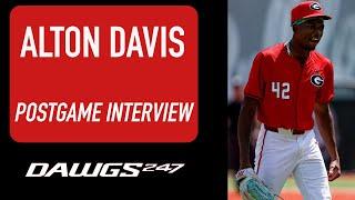 Georgia baseball's Alton Davis explains emotions of pitching in MLB ballpark against Georgia Tech
