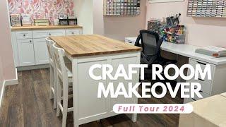 CRAFT ROOM MAKEOVER: FULL TOUR 2024