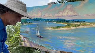 A Sail on the Bay - Tutorial  A time-lapse with the How, What and Why of my work!  #art #painting